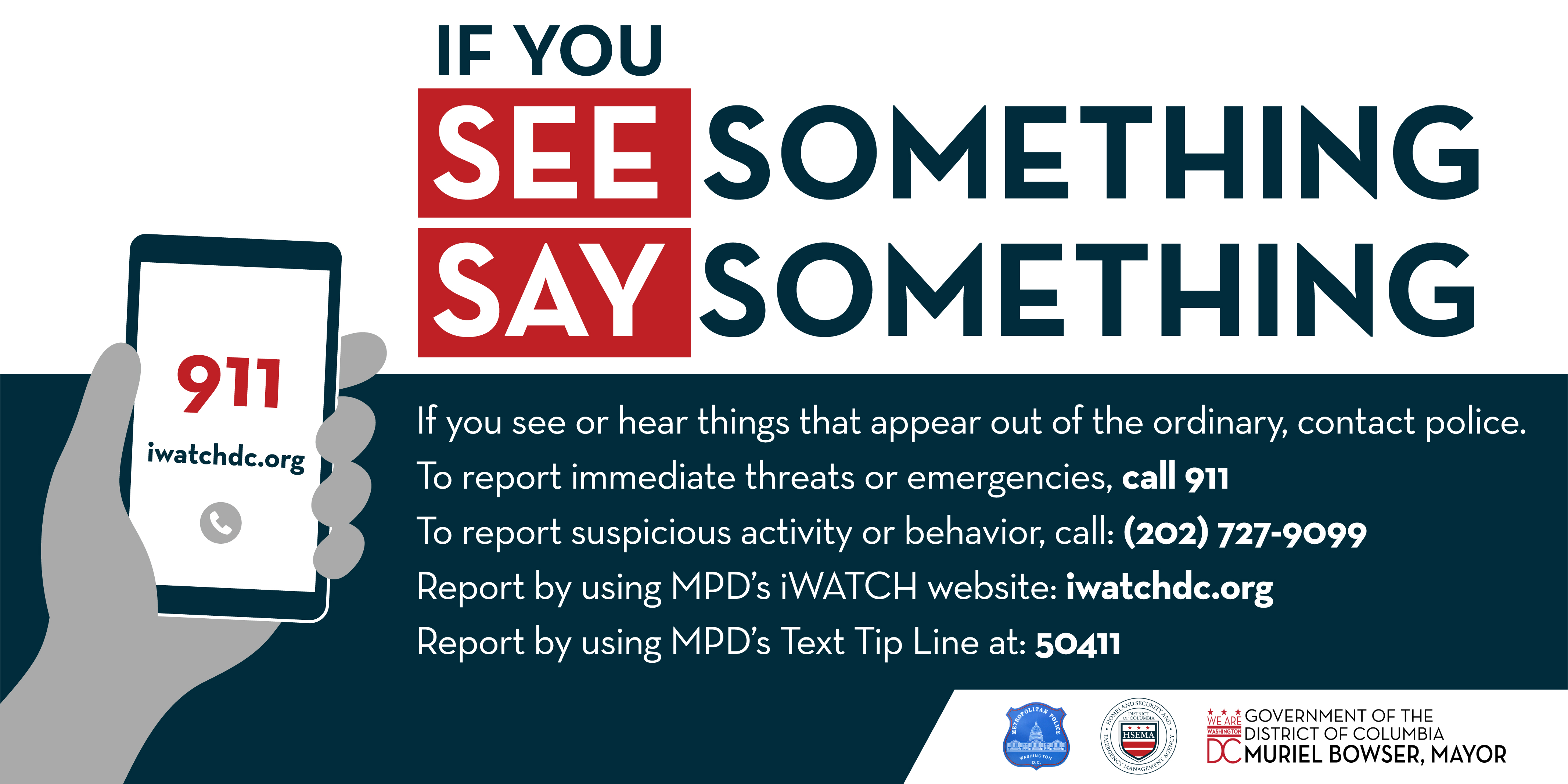 See Something, Say Something Infographic
